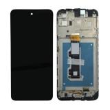 DISPLAY LCD + TOUCH DIGITIZER DISPLAY COMPLETE + FRAME FOR MOTOROLA MOTO E32 (XT2227) BLACK ORIGINAL (SERVICE PACK 5D68C20684)