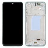 TOUCH DIGITIZER + DISPLAY AMOLED COMPLETE WITH FRAME FOR SAMSUNG GALAXY A26 5G A266B MINT GREEN ORIGINAL (SERVICE PACK)