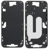 CENTRAL HOUSING A FOR APPLE IPHONE 16 PLUS 6.7 BLACK OEM (WITHOUT CAMERA BUTTON + CABLE)