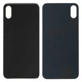BACK HOUSING OF GLASS (BIG HOLE) FOR APPLE IPHONE XS MAX 6.5 SPACE GRAY