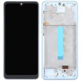DISPLAY LCD + TOUCH DIGITIZER DISPLAY COMPLETE + FRAME FOR SAMSUNG GALAXY A33 5G A336B BLUE OEM OLED