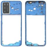 CENTRAL HOUSING B FOR OPPO A16 (CPH2269) / A16S (CPH2271) / A54S (CPH2273) PEARL BLUE