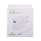 XIAOMI MDY-12-EH SUPER CHARGE FAST CHARGER 67W + TYPE C CABLE MATERIAL ORIGINAL