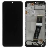 TOUCH DIGITIZER + DISPLAY LCD COMPLETE + FRAME FOR SAMSUNG GALAXY A02s A025G BLACK ORIGINAL (SERVICE PACK)