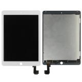 DISPLAY LCD + TOUCH DIGITIZER DISPLAY COMPLETE WITHOUT FRAME FOR APPLE IPAD6 IPAD 6 IPAD AIR2 IPAD AIR 2 WHITE (WITH GLUE)
