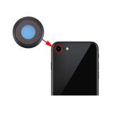 GLASS LENS REPLACEMENT AND REAR CAMERA LENS AND BEZEL FOR APPLE IPHONE 8G / SE 2020 / SE 2022 4.7 SPACE GRAY / BLACK