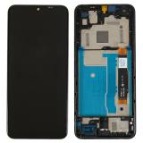 TOUCH DIGITIZER + DISPLAY LCD COMPLETE + FRAME FOR TCL 20 R 5G (T767H) BLACK ORIGINAL
