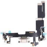 ORIGINAL CHARGING PORT FLEX CABLE FOR APPLE IPHONE 14 PLUS 6.7 STARLIGHT / SILVER