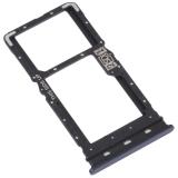 DUAL SIM CARD TRAY FOR MOTOROLA MOTO G34 5G (XT2363-2) CHARCOAL BLACK