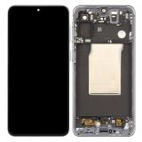 TOUCH DIGITIZER + DISPLAY AMOLED COMPLETE WITH FRAME FOR SAMSUNG GALAXY A57 5G A576B GRAY SERVICE PACK SCREEN + FRAME (NOT ORIGINAL)
