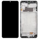 TOUCH DIGITIZER + DISPLAY LCD COMPLETE + FRAME FOR SAMSUNG GALAXY F22 E225F / M22 M225 DENIM BLACK ORIGINAL (SERVICE PACK) (ASSEMBLED)