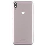 BACK HOUSING DOOR COVER WITH CAMERA GLASS LENS CASE FOR ASUS ZENFONE MAX PRO (M1) ZB601KL METEOR SILVER