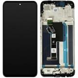 TOUCH DIGITIZER + DISPLAY LCD COMPLETE WITH FRAME FOR MOTOROLA MOTO G67 POWER BLACK ORIGINAL