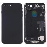 BACK HOUSING WITH PARTS FOR APPLE IPHONE 7 PLUS 5.5 BLACK MATERIAL ORIGINAL