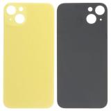 BACK HOUSING OF GLASS (BIG HOLE) FOR APPLE IPHONE 14 6.1 YELLOW