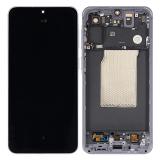 TOUCH DIGITIZER + DISPLAY AMOLED COMPLETE WITH FRAME FOR SAMSUNG GALAXY A57 5G A576B LILAC / VIOLET SERVICE PACK SCREEN + FRAME (NOT ORIGINAL)