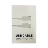 DATA CABLE USB TYPE C TO TYPE C EP-DG977 FAST CHARGING (3A) FOR SAMSUNG GALAXY NOTE 10 N970F / NOTE20 N980F WHITE ORIGINAL