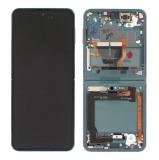 TOUCH DIGITIZER + DISPLAY AMOLED REFURBISHED + FRAME FOR SAMSUNG GALAXY Z FLIP 3 5G F711B GREEN (Display Refurbished Non-Original Frame)