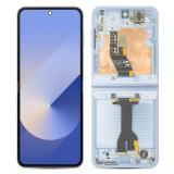 TOUCH DIGITIZER + DISPLAY AMOLED COMPLETE + FRAME FOR SAMSUNG GALAXY Z FLIP 6 5G F741B BLUE ORIGINAL (SERVICE PACK)