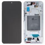 TOUCH DIGITIZER + DISPLAY AMOLED COMPLETE + FRAME FOR XIAOMI 13 (2211133C 2211133G) WHITE ORIGINAL (SERVICE PACK)