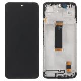 TOUCH DIGITIZER + DISPLAY AMOLED COMPLETE + FRAME FOR XIAOMI REDMI 13 4G (2404ARN45A 24040RN64Y) / REDMI 13 5G / POCO M6 4G BLACK ORIGINAL (SERVICE PACK)