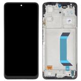 TOUCH DIGITIZER + DISPLAY LCD COMPLETE + FRAME FOR XIAOMI REDMI NOTE 12 5G (22111317I 22111317G) / POCO X5 5G (22111317PG) BLACK ORIGINAL (SERVICE PACK)