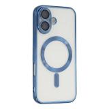 PHONE CASE ELECTROPLASTY + LENS PROTECTION + MAGNETIC FOR APPLE IPHONE 17 BLUE