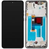 DISPLAY AMOLED + TOUCH DIGITIZER COMPLETE + FRAME FOR MOTOROLA EDGE 50 NEO (XT2409) BLACK ORIGINAL (SERVICE PACK 5D68C28368)