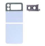 SET OF 2 PCS BACK HOUSING FOR SAMSUNG GALAXY Z FLIP4 5G F721B BLUE