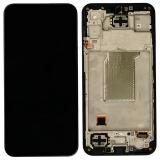 TOUCH DIGITIZER + DISPLAY LCD COMPLETE + FRAME FOR SAMSUNG GALAXY M35 5G M356B BLACK ORIGINAL (SERVICE PACK)