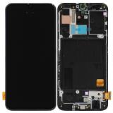 DISPLAY LCD + TOUCH DIGITIZER DISPLAY COMPLETE + FRAME FOR SAMSUNG GALAXY A40 A405F BLACK ORIGINAL (SERVICE PACK)