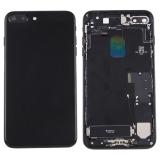 BACK HOUSING WITH PARTS FOR APPLE IPHONE 7 PLUS 5.5 JET BLACK MATERIAL ORIGINAL