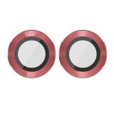 SET OF 2 PCS GLASS LENS REPLACEMENT AND REAR CAMERA LENS AND BEZEL FOR APPLE IPHONE 12 MINI 5.4 / 12 6.1 RED