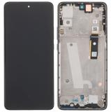 DISPLAY LCD + TOUCH DIGITIZER DISPLAY COMPLETE + FRAME FOR MOTOROLA Edge 30 (XT2203) BLACK ORIGINAL (SERVICE PACK 5D68C20584)