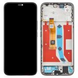 TOUCH DIGITIZER + DISPLAY OLED COMPLETE + FRAME FOR HONOR 400 LITE (ABR-NX1 ABR-N31C1) VELVET BLACK ORIGINAL