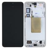 TOUCH DIGITIZER + DISPLAY AMOLED COMPLETE + FRAME FOR SAMSUNG GALAXY S24 PLUS / S24+ 5G S926B MARBLE GREY ORIGINAL (SERVICE PACK) (ASSEMBLED)