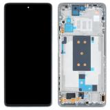 TOUCH DIGITIZER + DISPLAY LCD COMPLETE + FRAME FOR XIAOMI 11T 5G (21081111RG) MOONLIGHT WHITE /  CELESTIAL BLUE ORIGINAL（SERVICE PACK）