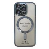 PHONE CASE ELECTROPLASTY + LENS PROTECTION + MAGNETIC FOR APPLE IPHONE 14 PRO BLUE