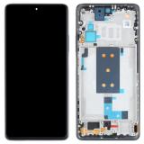 TOUCH DIGITIZER + DISPLAY LCD COMPLETE + FRAME FOR XIAOMI 11T 5G (21081111RG) METEORITE GRAY ORIGINAL（SERVICE PACK）
