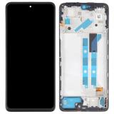 TOUCH DIGITIZER + DISPLAY OLED COMPLETE + FRAME FOR XIAOMI REDMI NOTE 12 PRO 4G (‎2209116AG 2209116AG) BLACK ORIGINAL (SERVICE PACK)