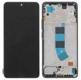 TOUCH DIGITIZER + DISPLAY AMOLED COMPLETE + FRAME FOR XIAOMI REDMI NOTE 13 4G (23129RAA4G 23124RA7EO) MIDNIGHT BLACK ORIGINAL (SERVICE PACK)