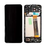 TOUCH DIGITIZER + DISPLAY AMOLED COMPLETE + FRAME FOR SAMSUNG GALAXY A13 A135F BLACK ORIGINALE (SERVICE PACK)
