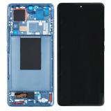 TOUCH DIGITIZER + DISPLAY OLED COMPLETE + FRAME FOR XIAOMI 12 PRO (2201122C 2201122G) BLUE ORIGINAL（SERVICE PACK）
