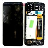 TOUCH DIGITIZER + DISPLAY AMOLED COMPLETE + FRAME FOR SAMSUNG GALAXY A13 A137F BLACK ORIGINALE (SERVICE PACK)