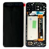 DISPLAY LCD + TOUCH DIGITIZER DISPLAY COMPLETE + FRAME FOR SAMSUNG GALAXY M13 M135F BLACK ORIGINAL (SERVICE PACK)