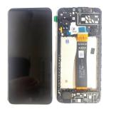 TOUCH DIGITIZER + DISPLAY LCD COMPLETE WITH FRAME FOR SAMSUNG GALAXY A04s A047F BLACK ORIGINAL (SERVICE PACK)