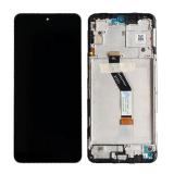 DISPLAY LCD + TOUCH DIGITIZER DISPLAY COMPLETE + FRAME FOR XIAOMI POCO M4 PRO 5G 21091116AG MZB0BGVIN / REDMI NOTE 11T 5G 21091116AI BLACK ORIGINAL（SERVICE PACK）