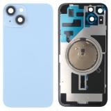 BACK HOUSING OF GLASS WITH HOLDER FOR APPLE IPHONE 14 6.1 BLUE