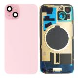 BACK HOUSING OF GLASS WITH HOLDER FOR APPLE IPHONE 15 6.1 PINK