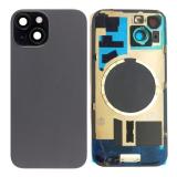 BACK HOUSING OF GLASS WITH HOLDER FOR APPLE IPHONE 15 6.1 BLACK